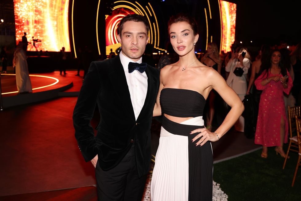 Ed Westwick and Amy Jackson