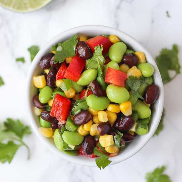 Edamame Black Bean Salad salads without lettuce