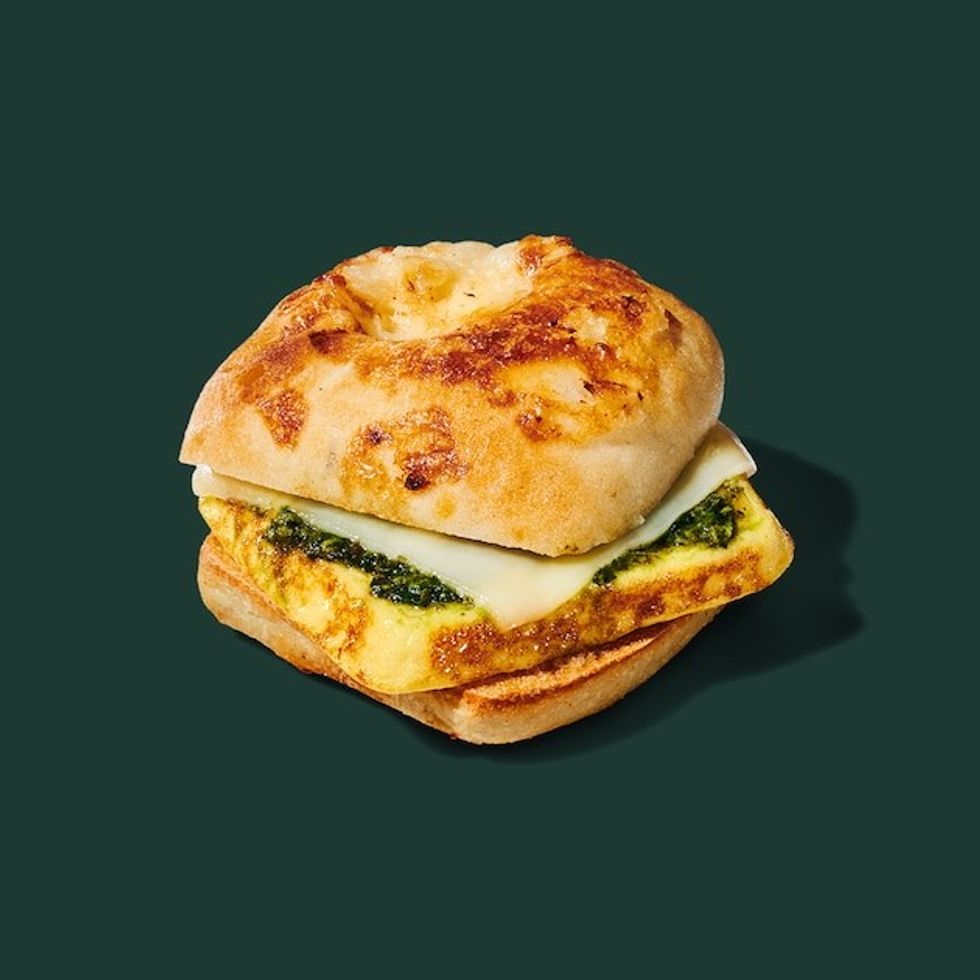 Egg, Pesto & Mozzarella Sandwich