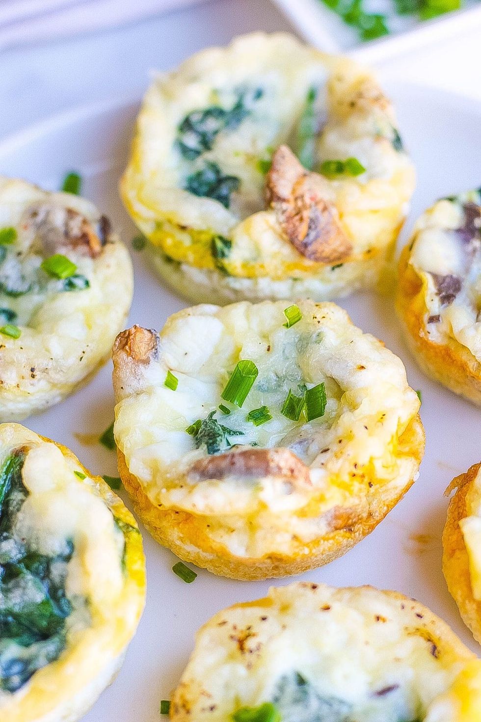 Egg White Bites Recipe (Mushroom and Spinach)