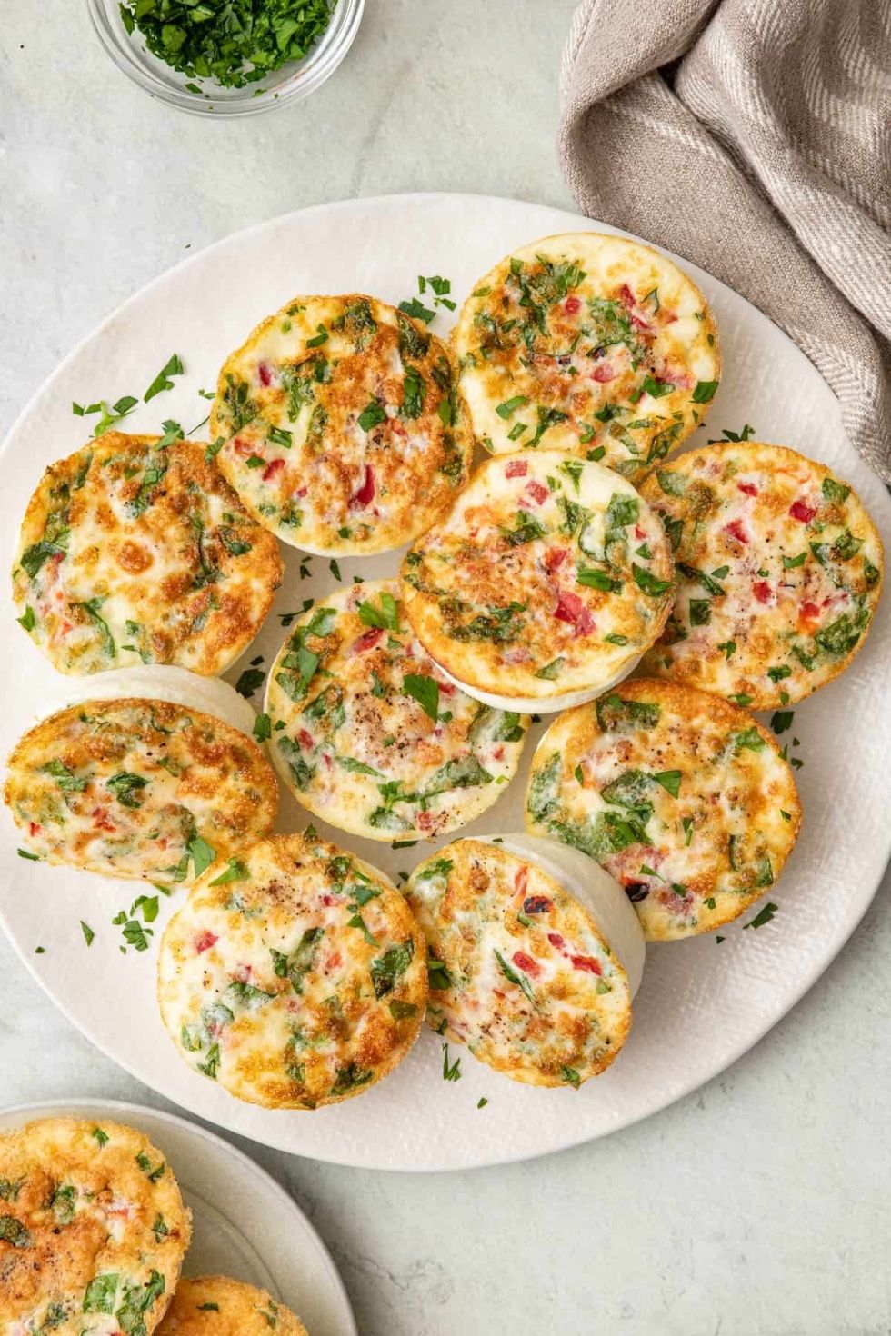 Egg White Bites with Red Pepper