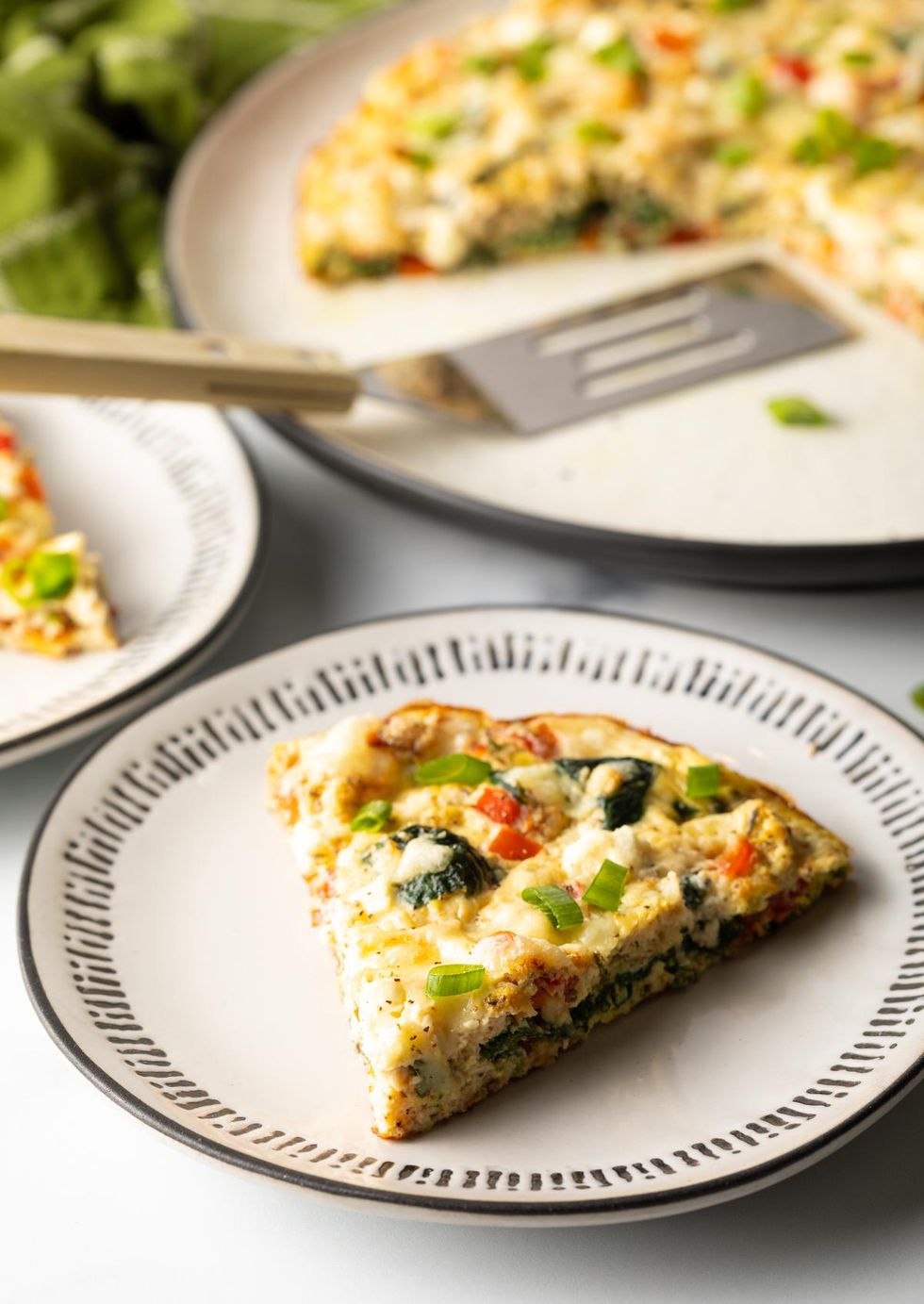 Egg White Frittata with Spinach and Peppers Egg White Recipes