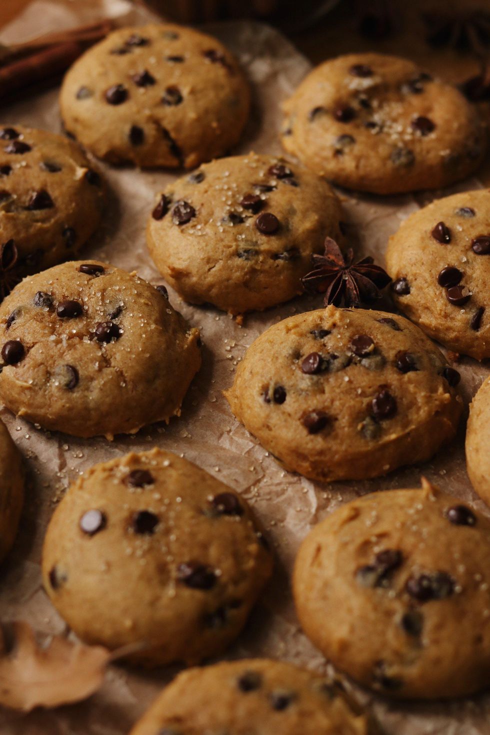 Einkorn Pumpkin Chocolate Chip Cookies