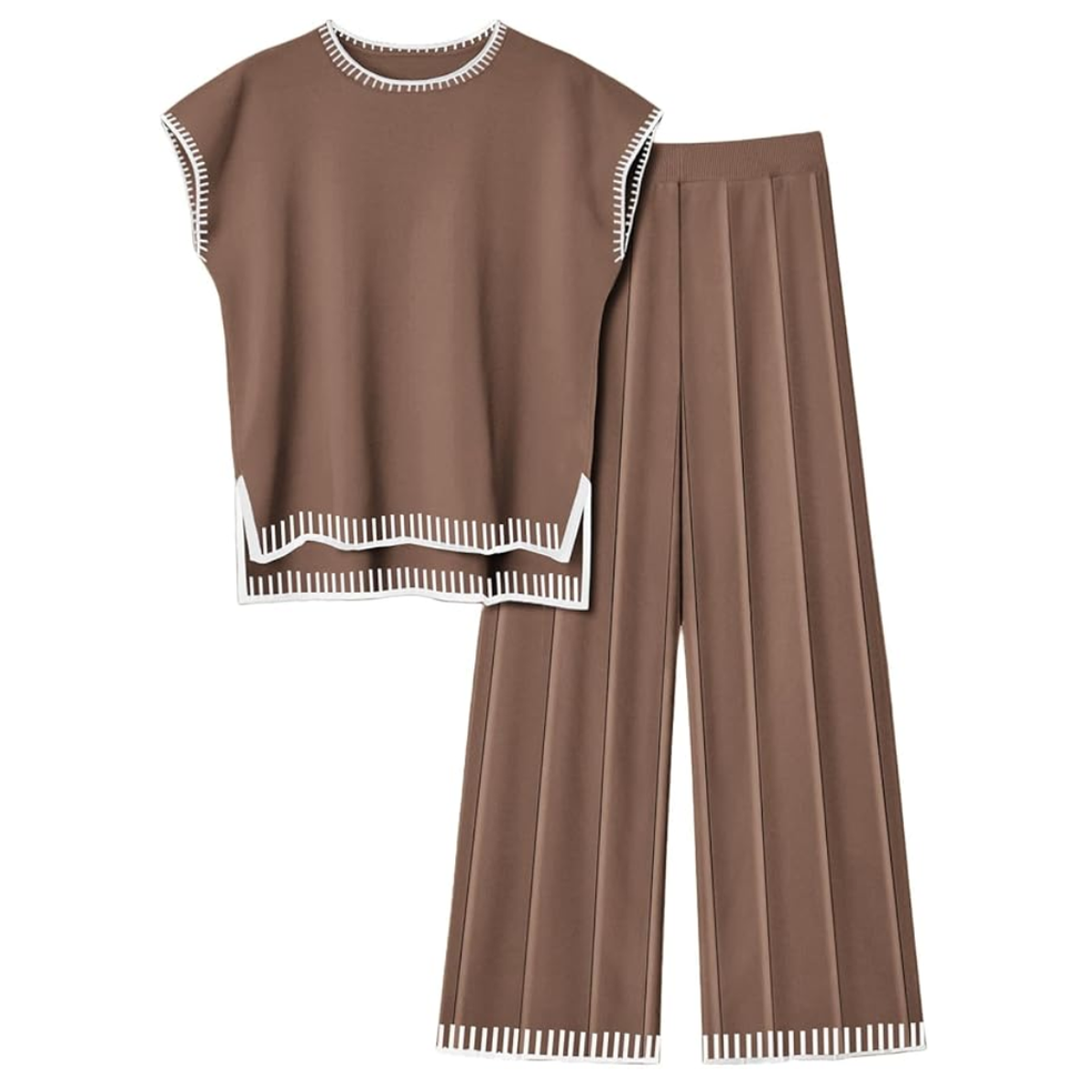 Ekouaer Knit Sweater Lounge Set