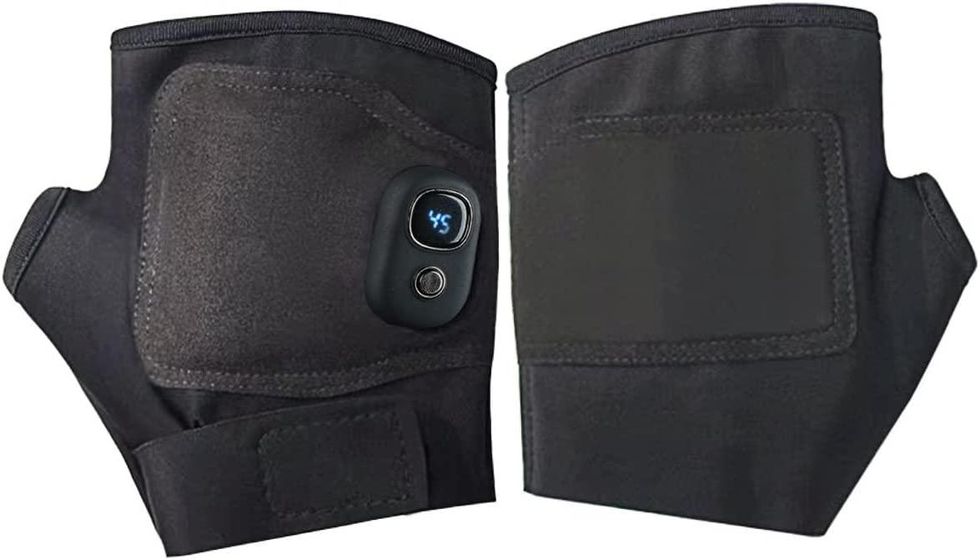 Electric Rechargeable Fingerless Heating Writing Gloves rechargeable heated clothing