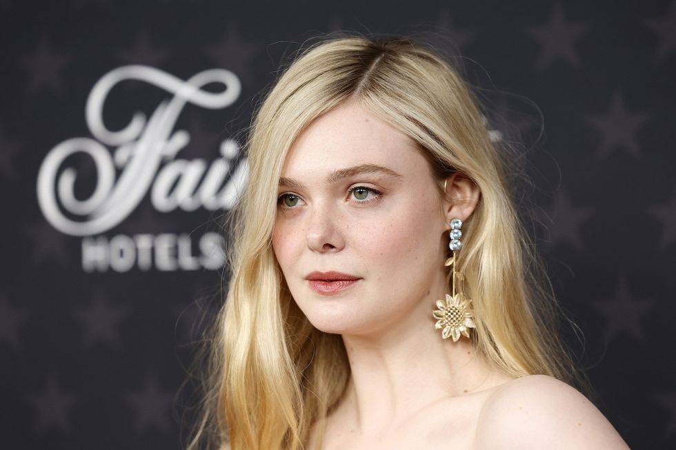 elle fanning earth blonde hair color summer hair inspiration