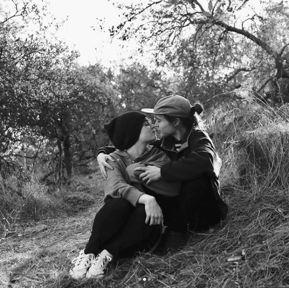 Ellen Page and Emma Portner