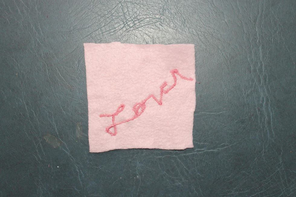 Embroidered lover in cursive cruel summer