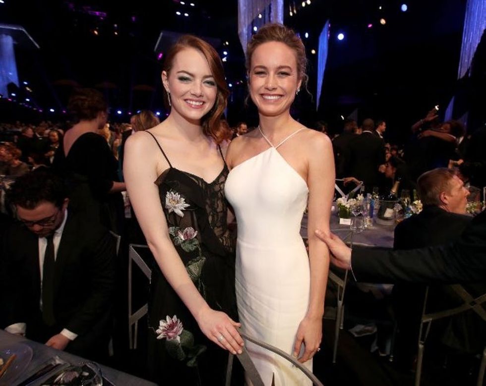 Emma Stone and Brie Larson