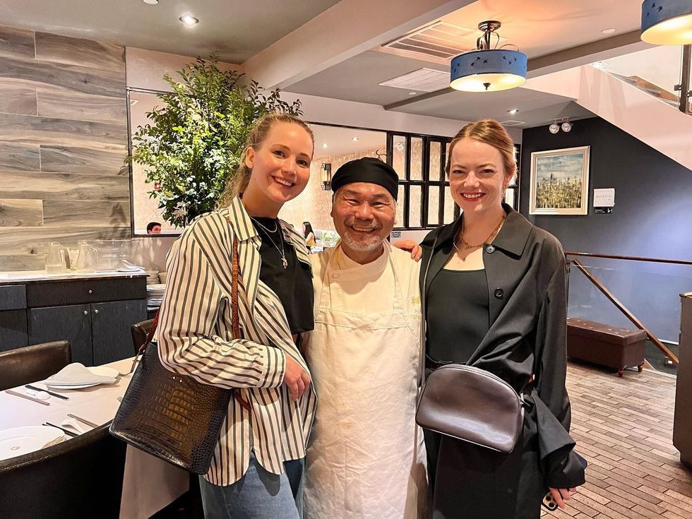 Emma Stone And Jennifer Lawrence new york city