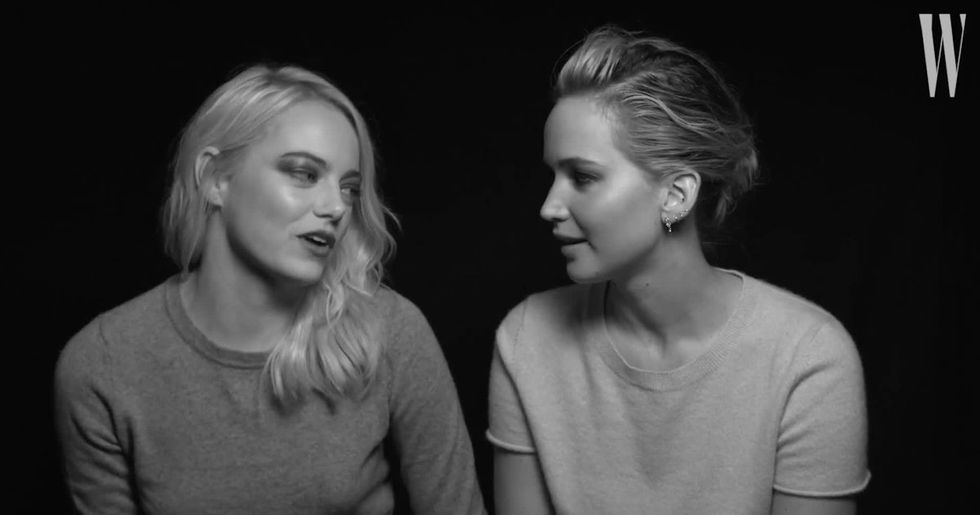 emma stone and jennifer lawrence