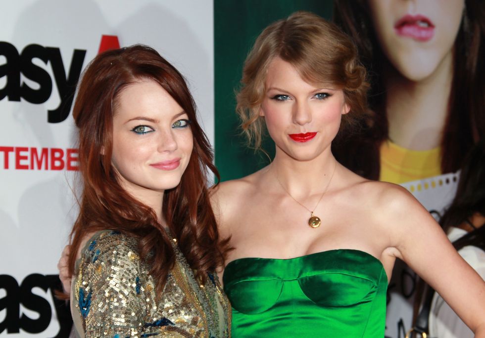 emma stone taylor swift friendship easy a premiere