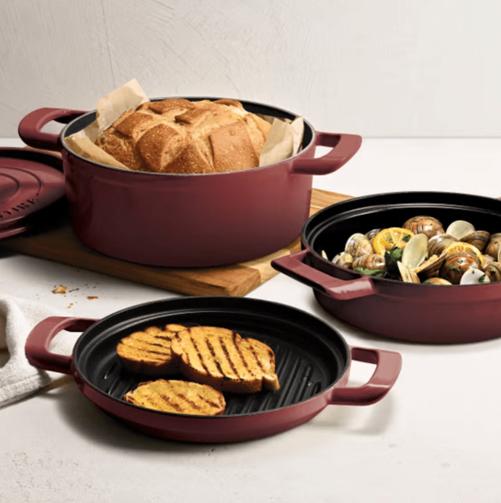 Enameled Cast Iron Cookware Set