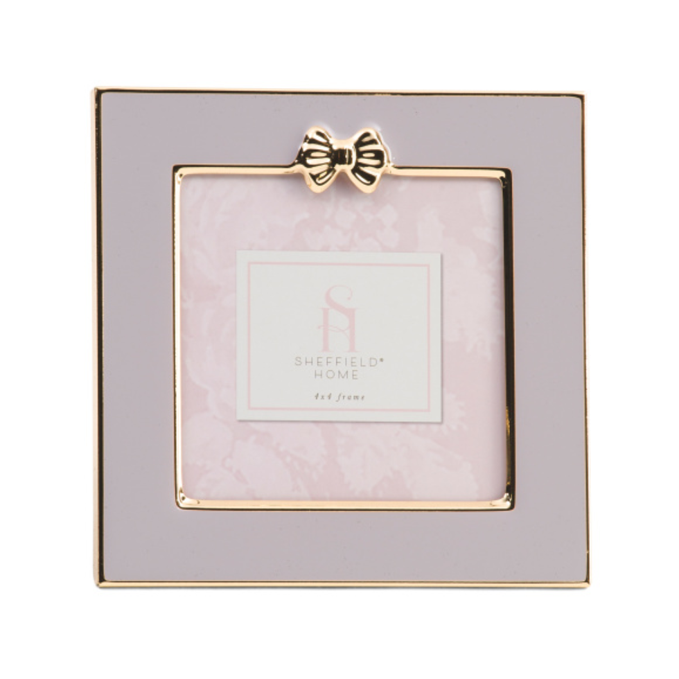 Enchante Bow Detail Tabletop Picture Frame