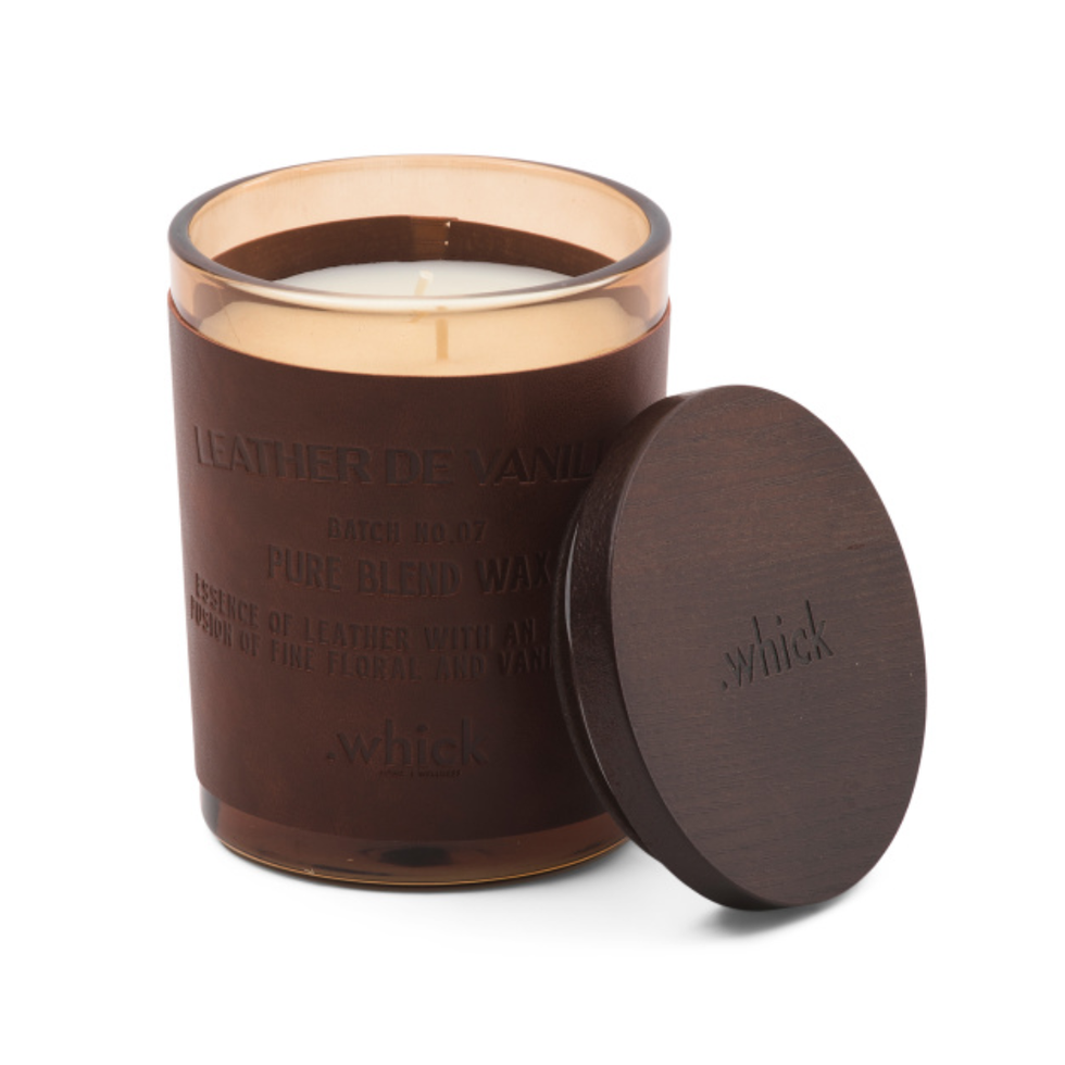 Enchante Leather Two Wick Candle