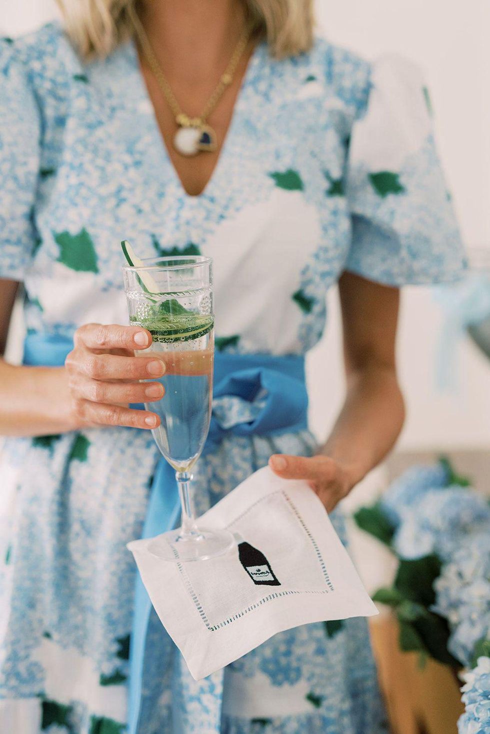 english garden champagne cocktail