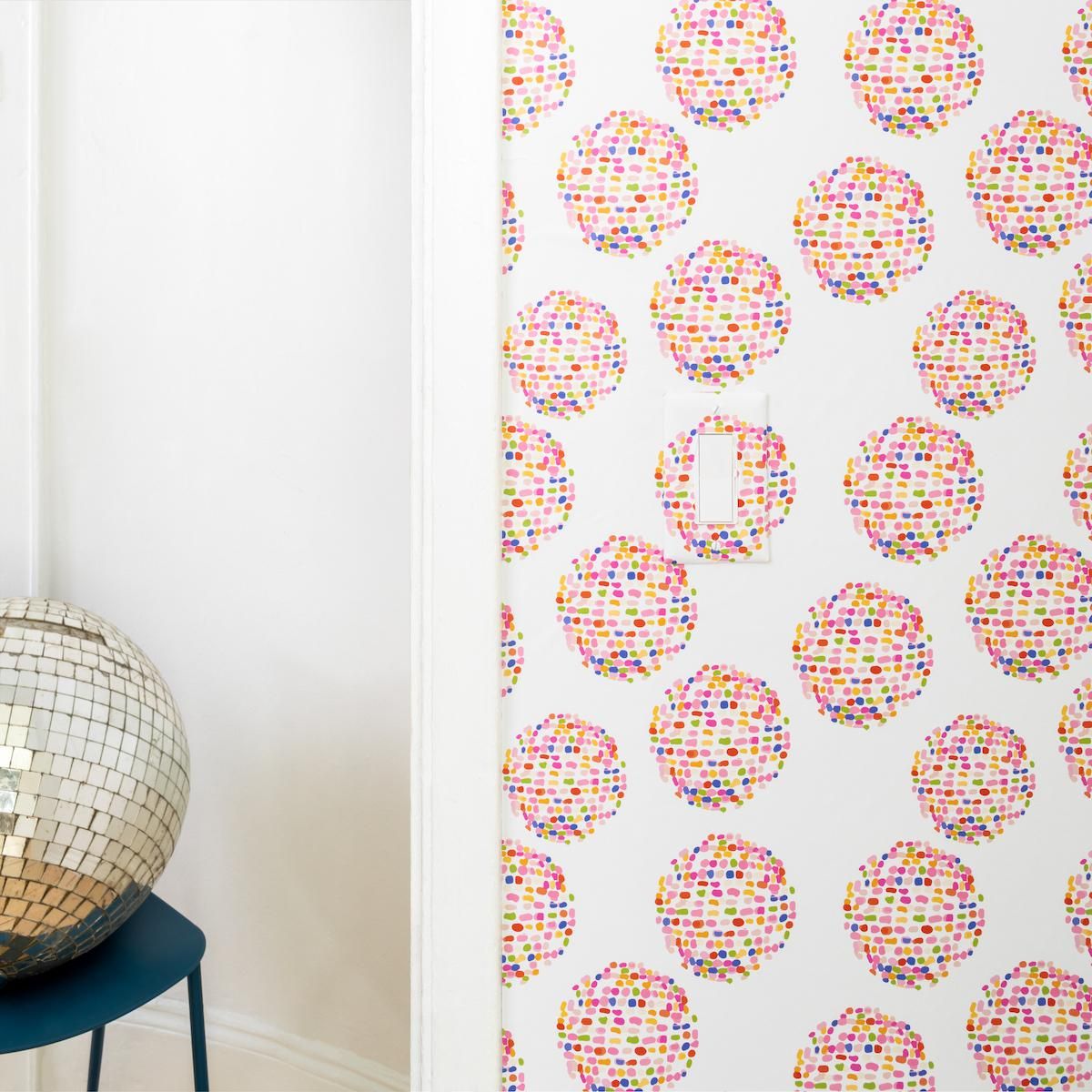 Enneagram wallpaper designs type seven rainbow disco ball