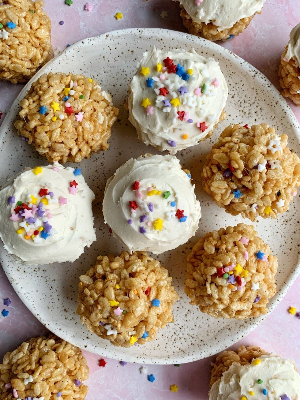Epic Browned Butter Funfetti Rice Crispy Treats