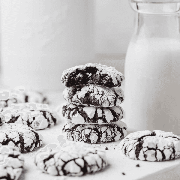 Espresso Chocolate Crinkle Cookies
