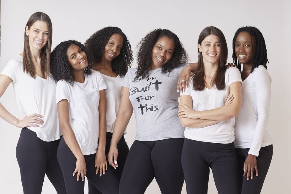 Etienne and a group of women wear PantyProp leggings