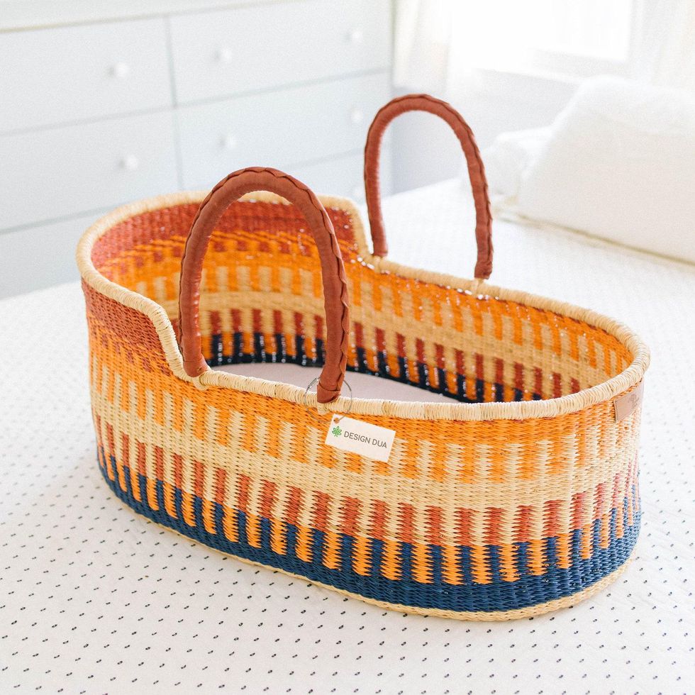 Etsy Baby Moses Basket with Pad