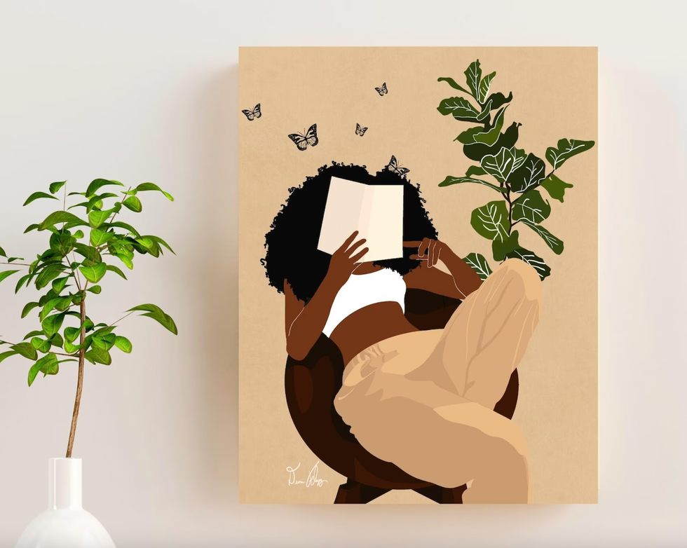 Etsy Book Lover Art