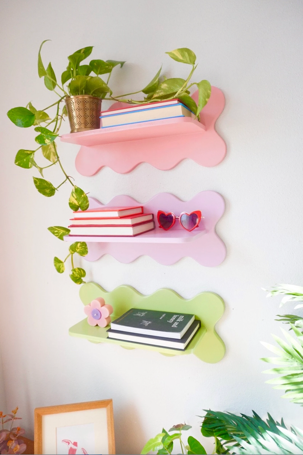 Etsy Wavy Wall Shelf