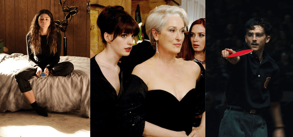 Euphoria' 'Devil Wears Prada'  'Marty Supreme