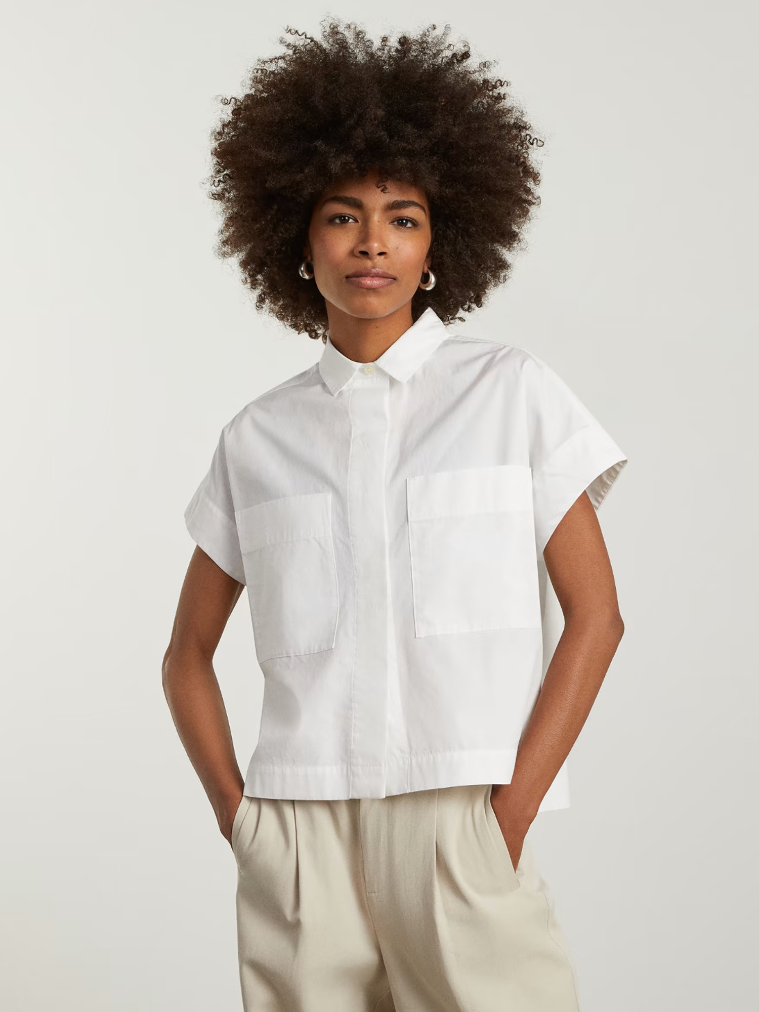 Everlane The Short-Sleeve Box Shirt