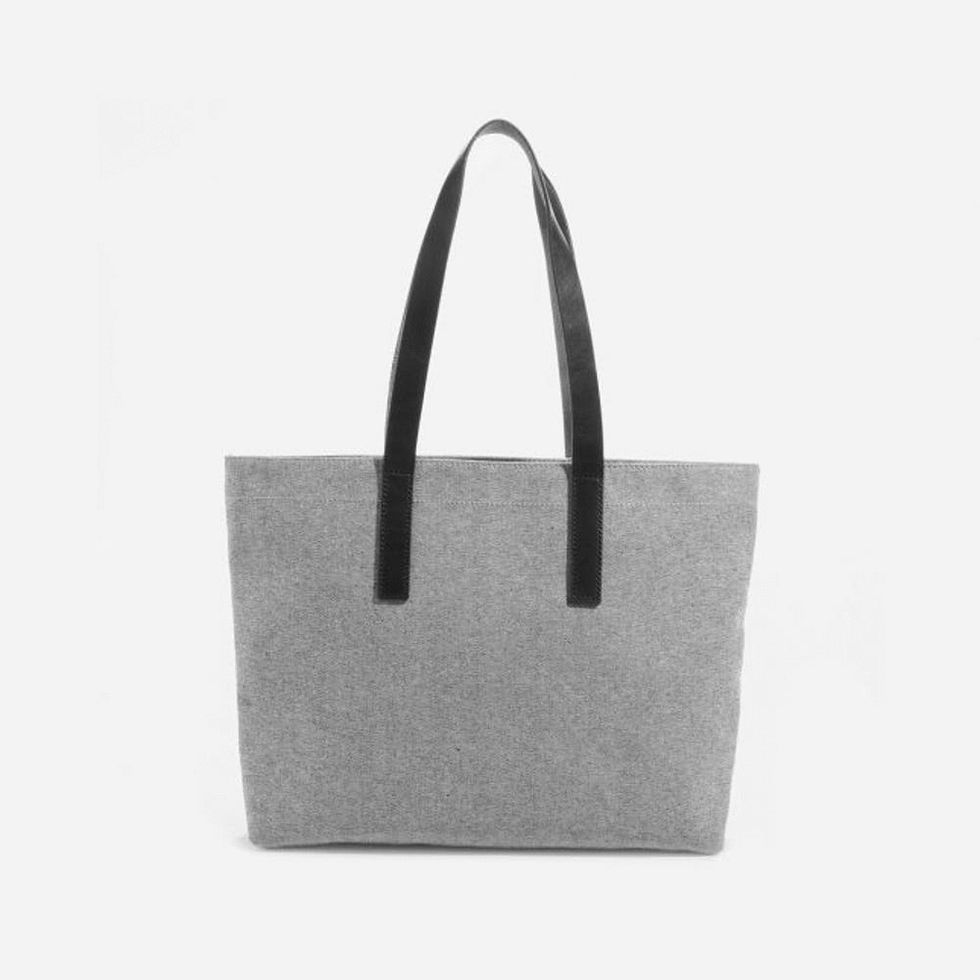 everlane twill zip tote