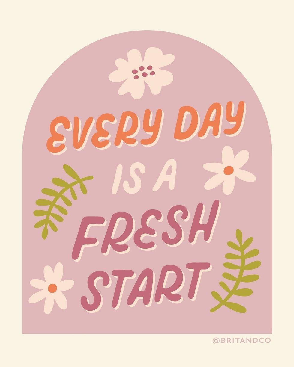 every day is a fresh start