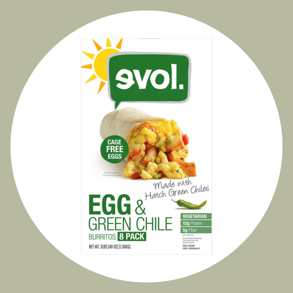 Evol Cage Free Egg & Green Chile Burritos