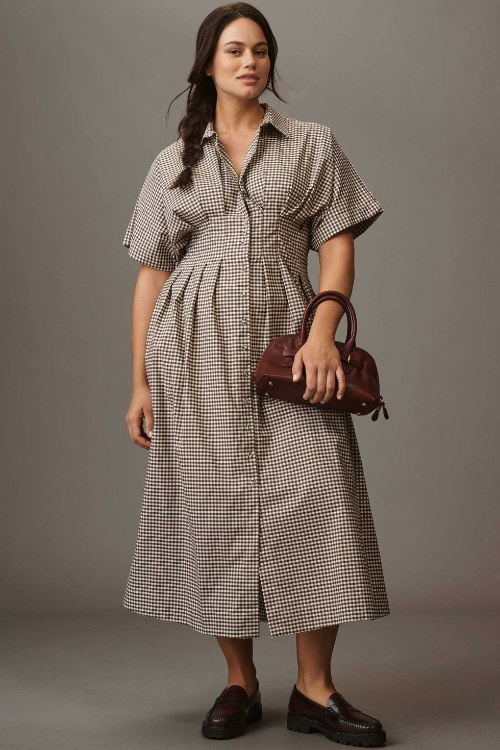 Exquise The Tobie Studded Shirt Dress