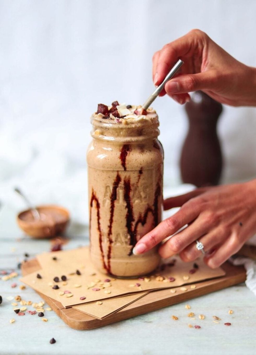 Extra-Thick Iced Vegan Coffee Milkshake