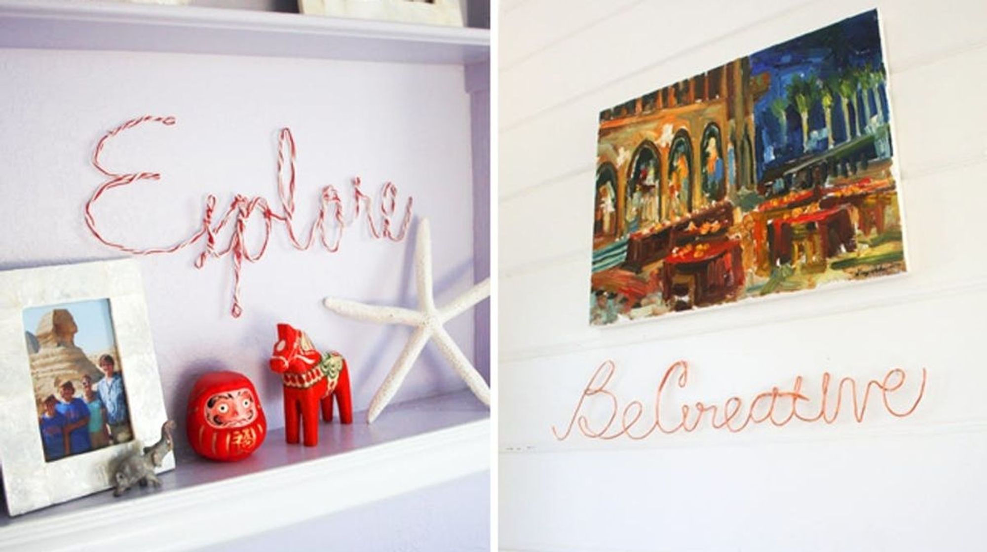 How to Create Wire Word Wall Art Brit + Co
