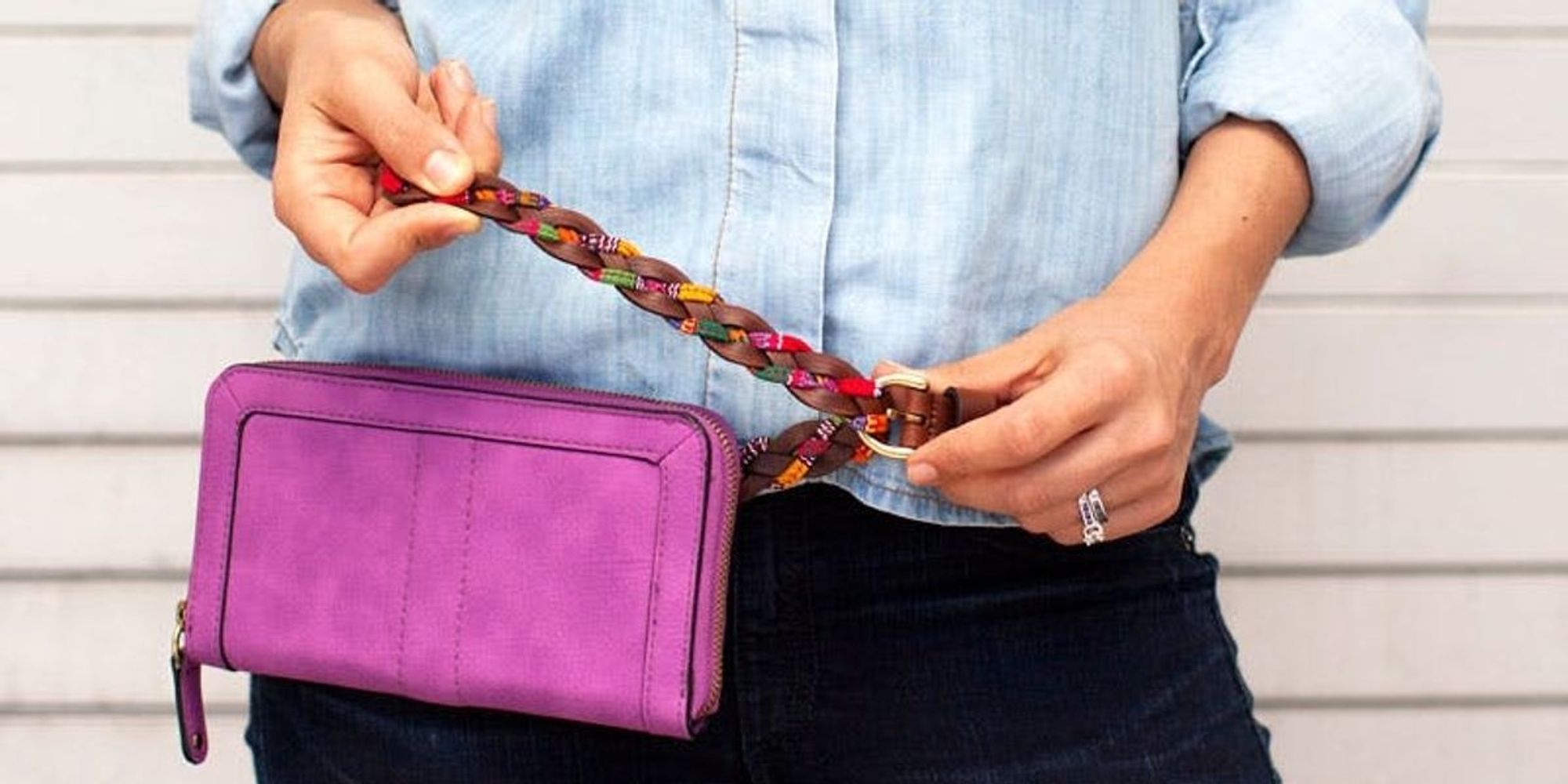 How to Turn a Clutch into a Chic Fanny Pack Brit + Co