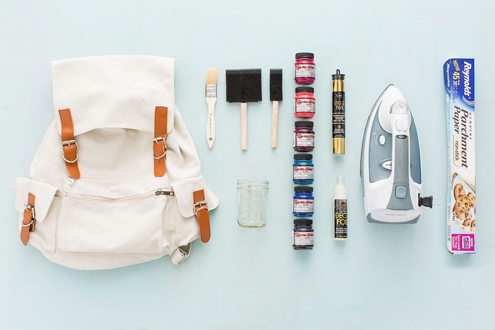 Update Your Old Backpack With This SUPER Pretty Watercolor Technique