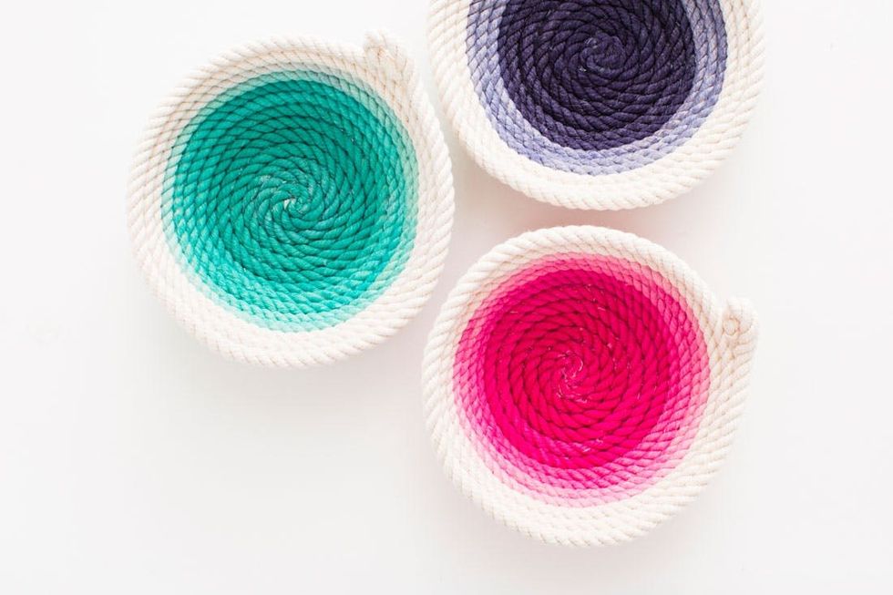 How to Make Beautiful NoSew Rope Bowls Brit + Co