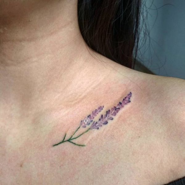 12 Dainty Collarbone Tattoos We Want To Copy Like Yesterday Brit Co