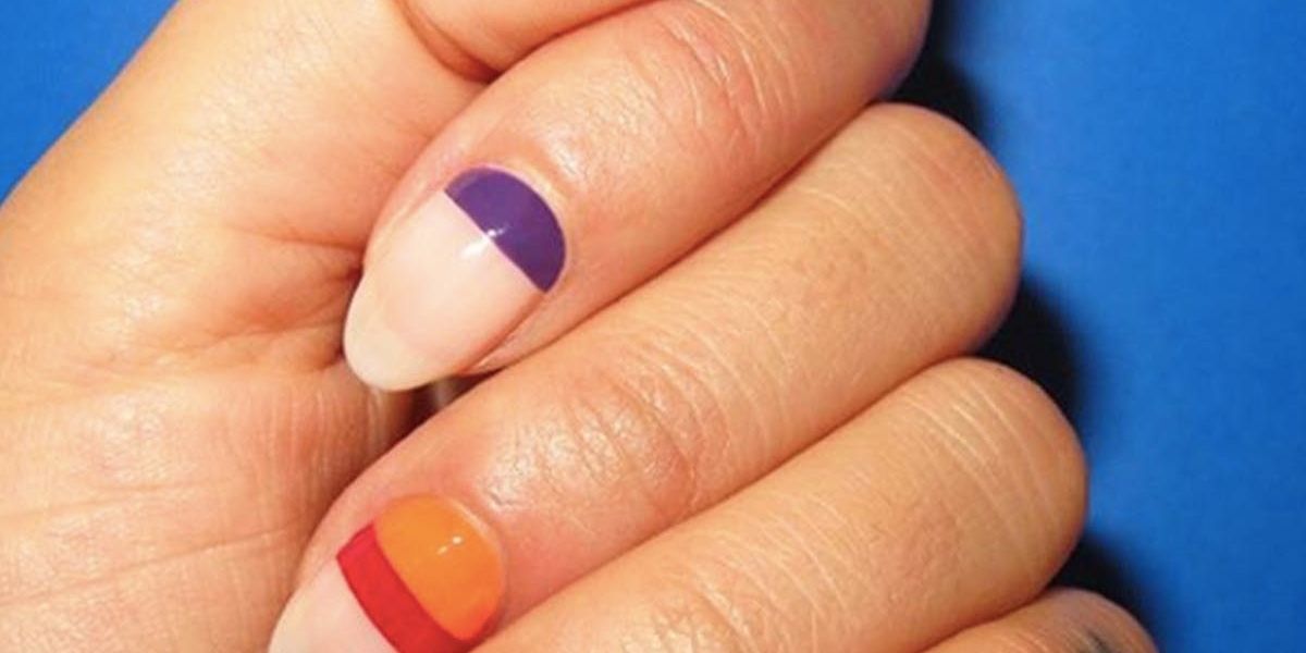 1. "Easy Color Block Nail Tutorial for Beginners" - wide 4