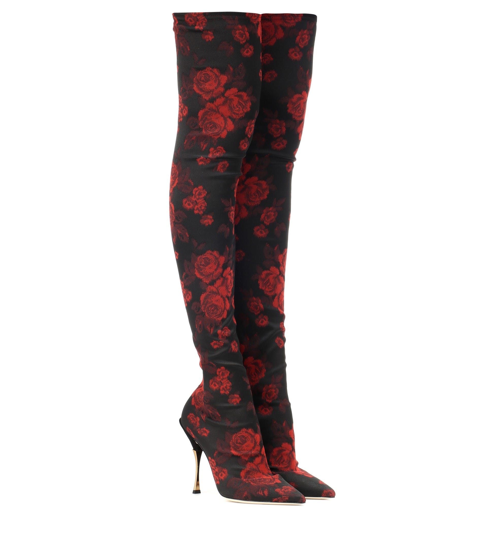 arnella corset back thigh high boot