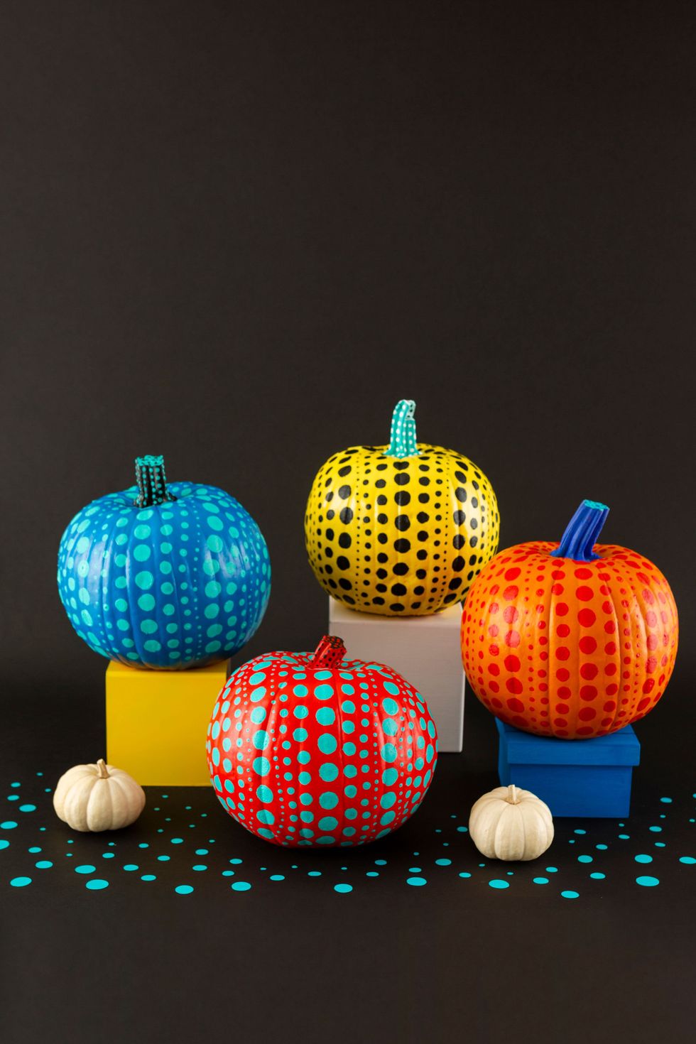 How to Paint a Yayoi KusamaInspired Polka Dot Pumpkin for Halloween
