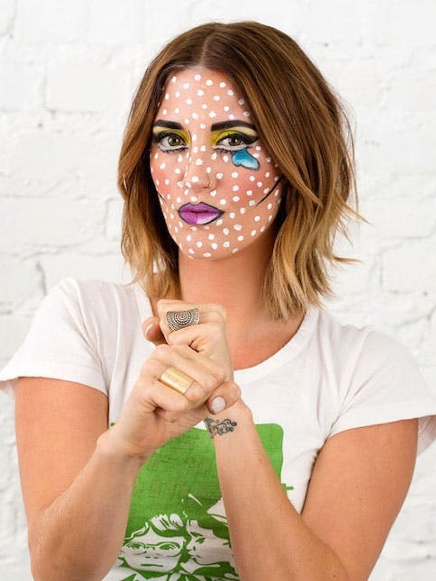 How to Do (Easy!) Pop Art Makeup for Halloween Brit + Co