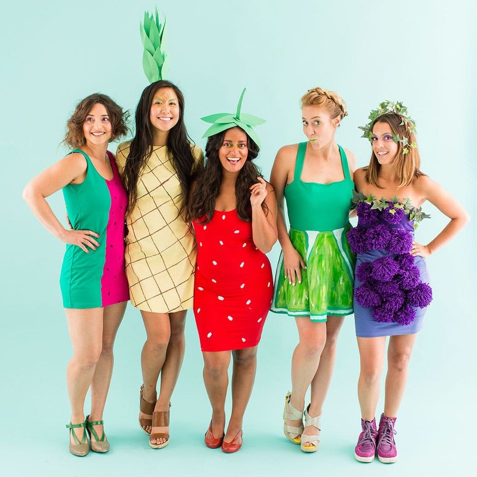 How to Be a Fruit Salad With Your Squad for Halloween - Brit + Co