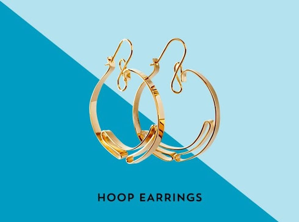 3 Classy Ways to Wear Hoops Brit + Co