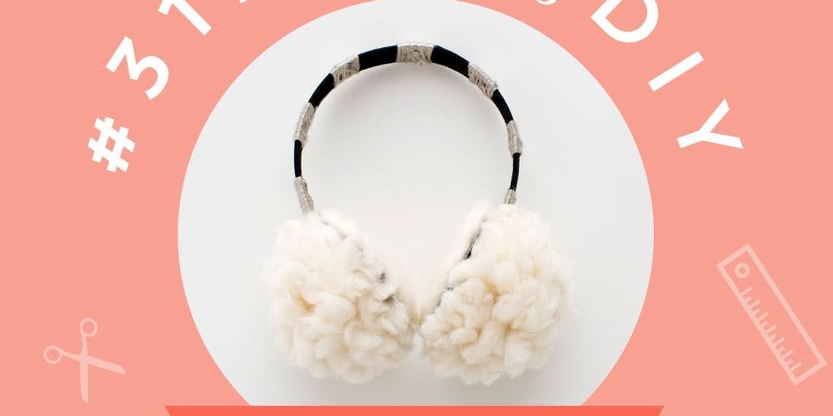 Warm Up With DIY Pom Pom Ear Muffs Brit + Co
