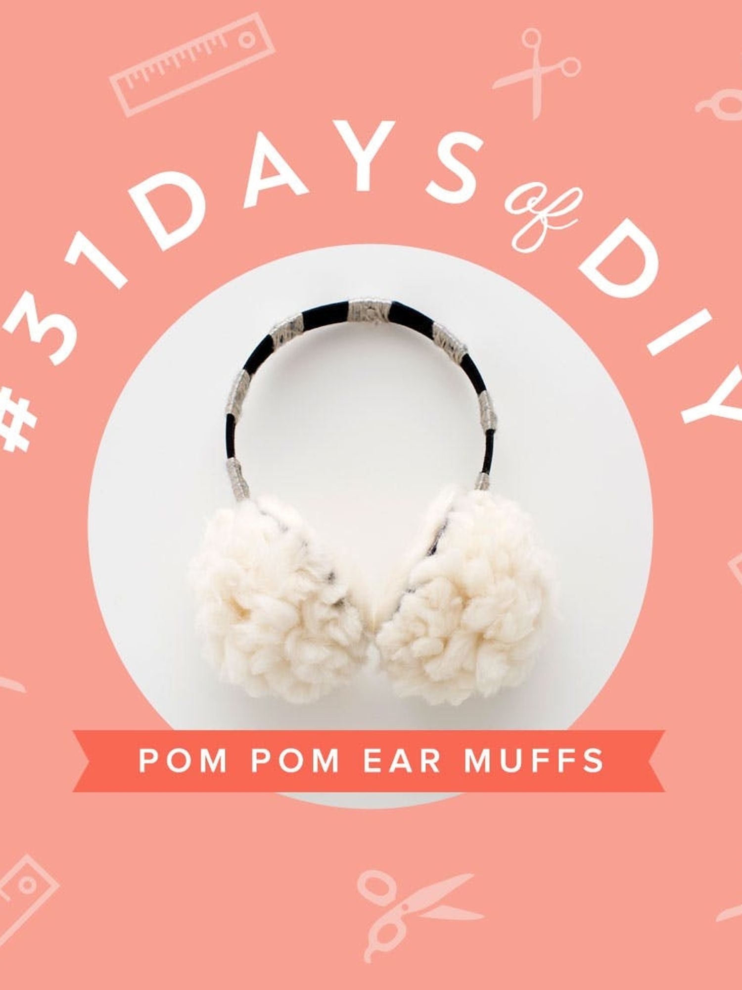 Warm Up With DIY Pom Pom Ear Muffs Brit + Co