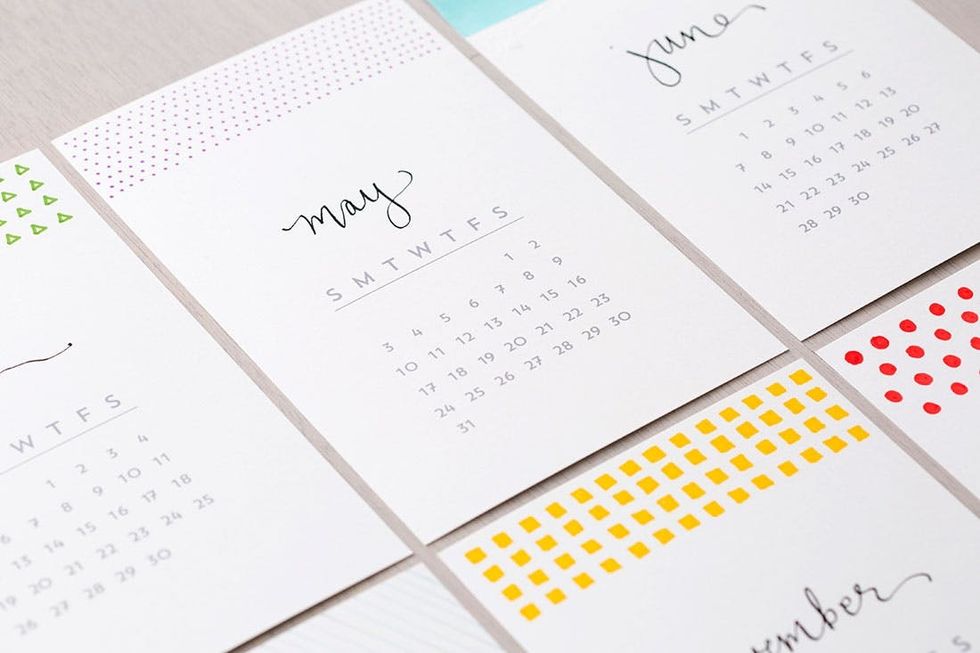 It’s Not Too Late to Make Our DIY Calligraphy Calendar (Free Printable ...