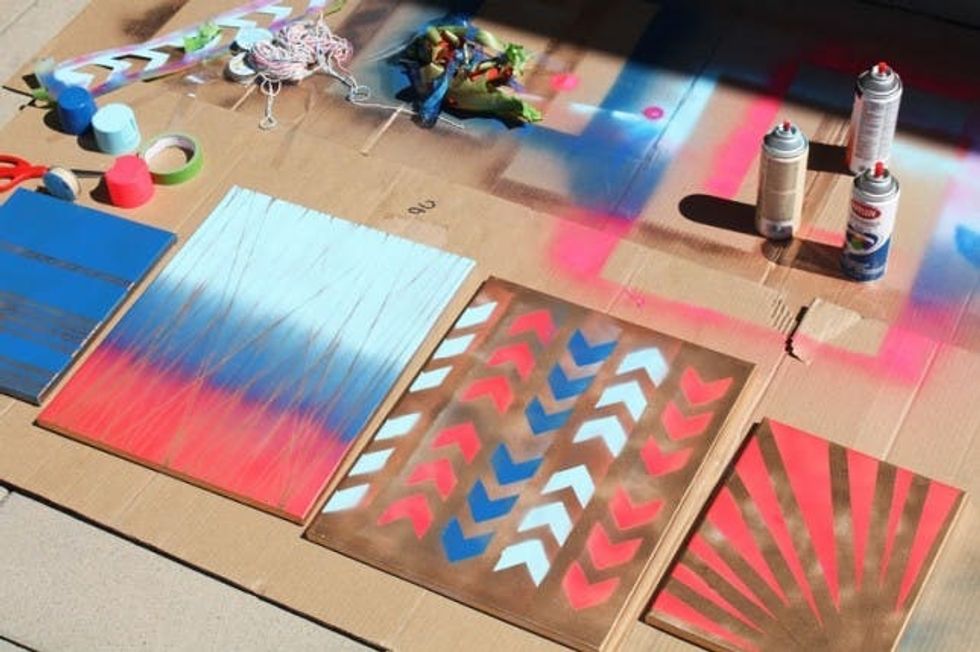 Home Is Where the Art Is 4 Simple Ways to Make Spray Paint Wall Art