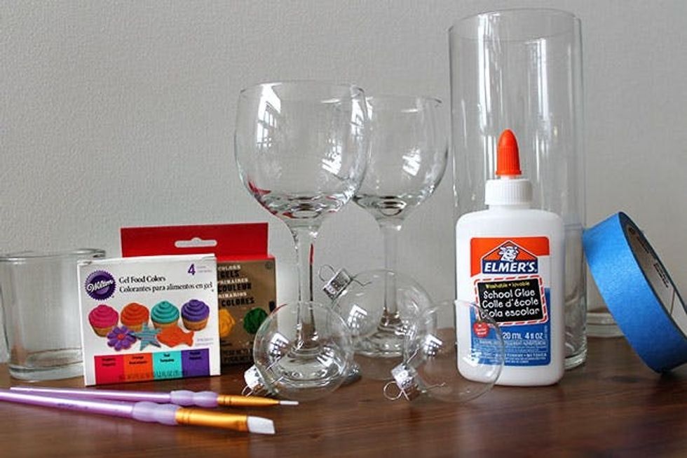 DIY Hacks Glue + Food Coloring = Stained Glass! Brit + Co